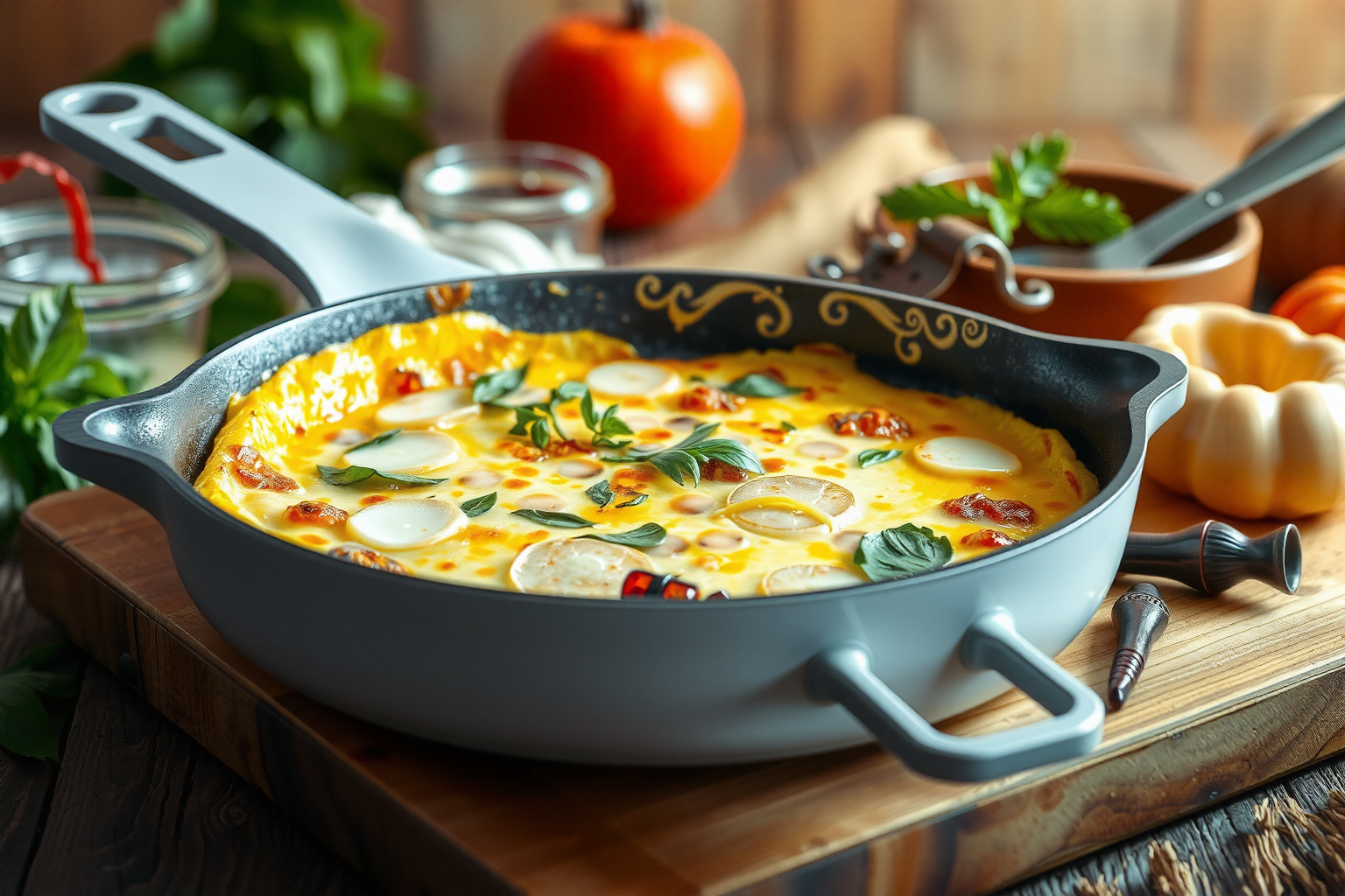 Tortilla de patatas casera fácil y saludable