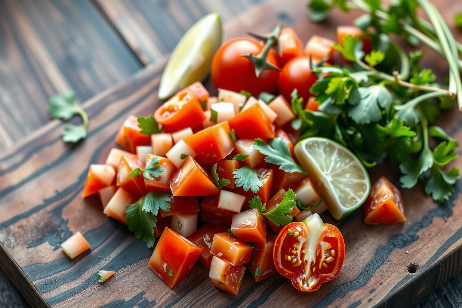 Pico de Gallo fresco y casero – receta mexicana fácil con tomate, cebolla y cilantro