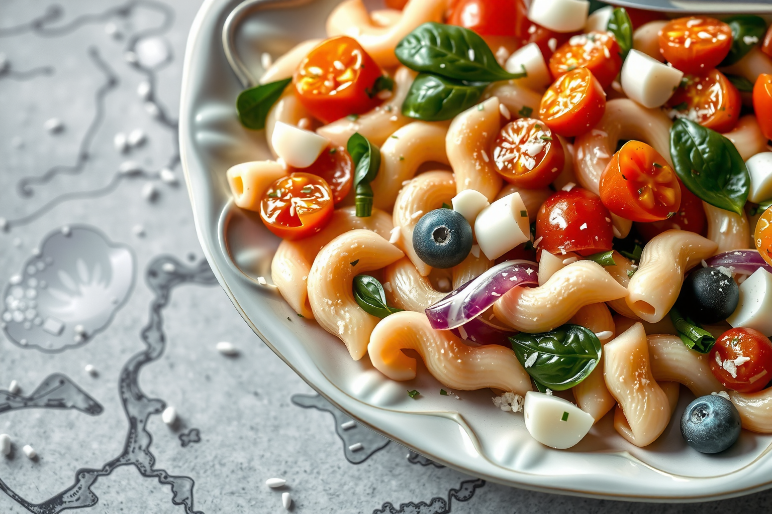 Ensalada de pasta deliciosa y saludable, receta fácil para cualquier ocasión